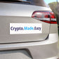 Crypto Made Eazy Automagnet – inspirierendes Fahrzeugdekor für Krypto-Enthusiasten