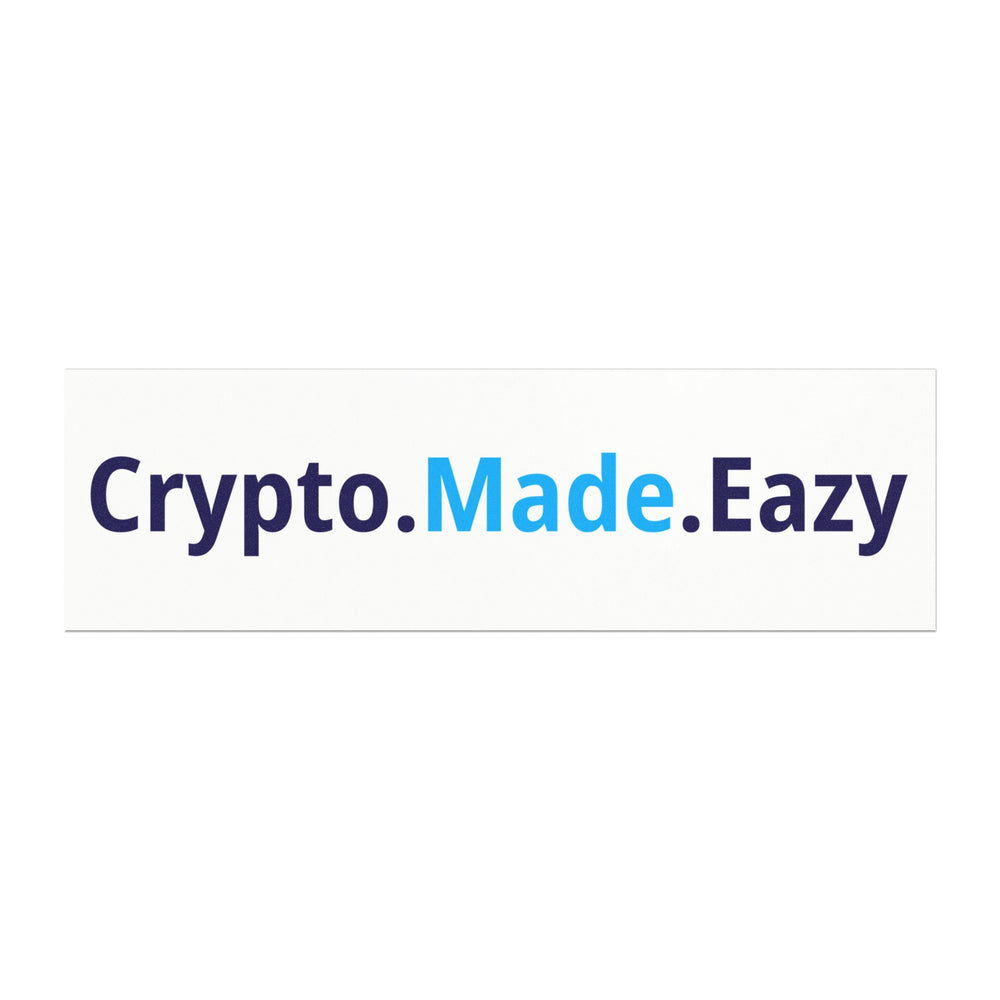 Crypto Made Eazy Car Magnet - Inspirational Vehicle Decor for Crypto Enthusiasts